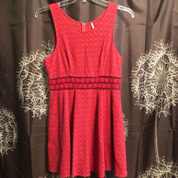 Free People Dresses & Skirts - FREE PEOPLE Daisy Cut out Flare Eyelet DRESS 12